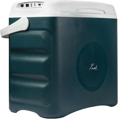 Enveix Electric Portable Cooler Box, 30L, Cooling and Keep Warm Function, AC/DC & Power Supply USB for Car, Boat and Camping, With ECO Option